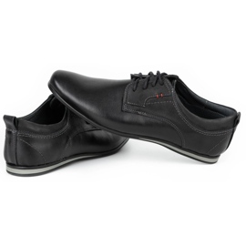 Olivier Zapatos de hombre elegantes para jeans 731 negro 5
