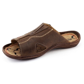 Olivier Pantuflas marrones 334GT para hombre marrón 4