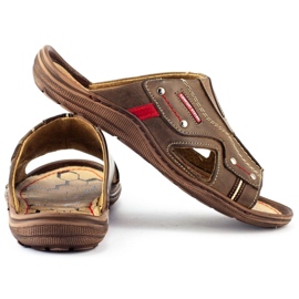 Olivier Pantuflas marrones 334GT para hombre marrón 7