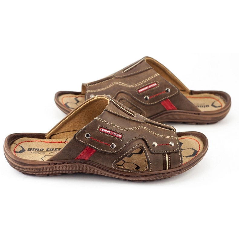 Olivier Pantuflas marrones 334GT para hombre marrón 2