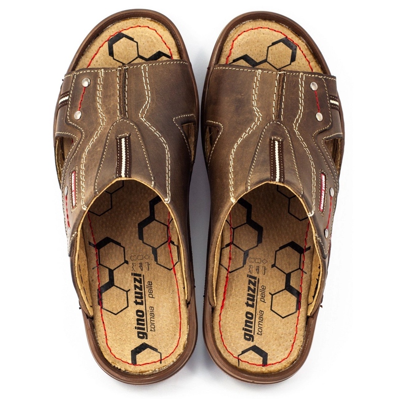 Olivier Pantuflas marrones 334GT para hombre marrón 1