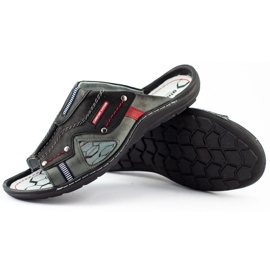 Pantuflas negras 334GT para hombre negro 5