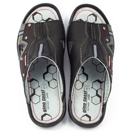 Pantuflas negras 334GT para hombre negro 8