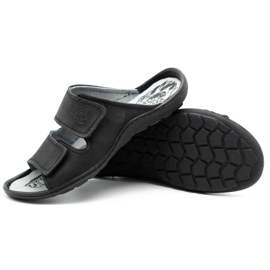 Zapatilla piel hombre 048 Negro 6