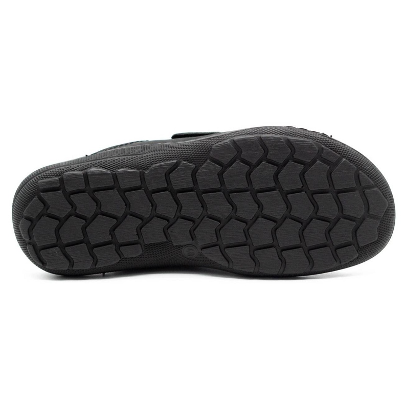 Zapatilla piel hombre 048 Negro 1