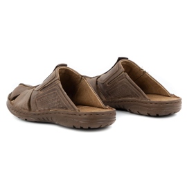 Polbut Zapatilla piel hombre 312 marrón 7