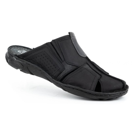 Polbut Zapatilla piel hombre 312 negro 3