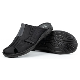 Polbut Zapatilla piel hombre 312 negro 5