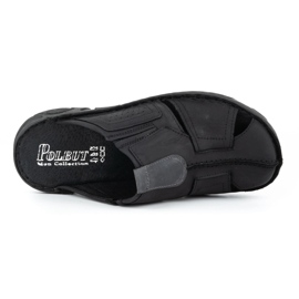Polbut Zapatilla piel hombre 312 negro 7