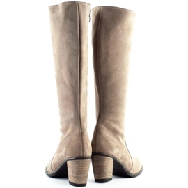 Olivier Botas cálidas de mujer en un poste beige. 3