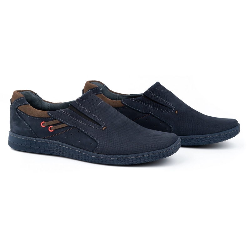 KOMODO Mocasines de hombre 862L azul marino 2