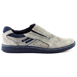 KOMODO Mocasines de hombre gris 862L 1