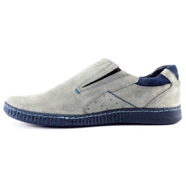 KOMODO Mocasines de hombre gris 862L 2
