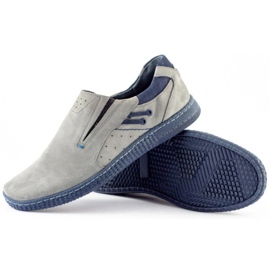 KOMODO Mocasines de hombre gris 862L 4