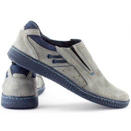 KOMODO Mocasines de hombre gris 862L 5