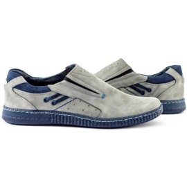 KOMODO Mocasines de hombre gris 862L 6