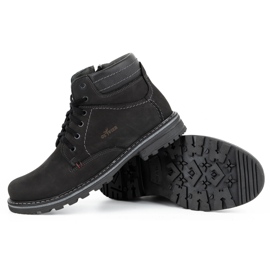 ABIS Calzado de hombre cálido 197 nobuck negro 4
