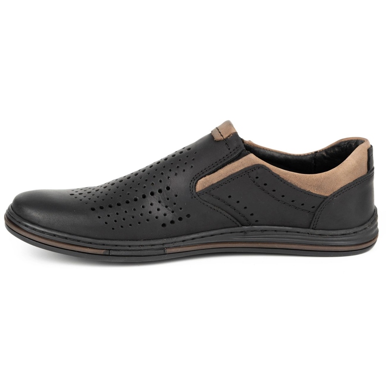 Polbut Brogues para hombre 401 Summer Black negro 2