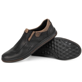 Polbut Brogues para hombre 401 Summer Black negro 4