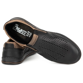 Polbut Brogues para hombre 401 Summer Black negro 5
