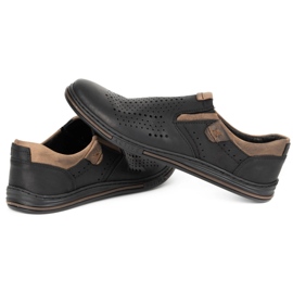 Polbut Brogues para hombre 401 Summer Black negro 6