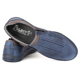 Polbut Zapatos Brogues 401 Verano Azul Marino para Hombre 5