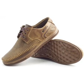 Polbut Zapatos de hombre calados J44L Pł marrón 4