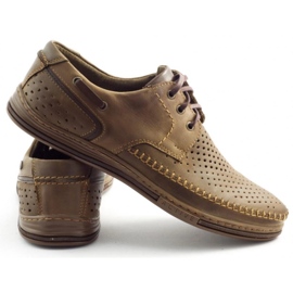 Polbut Zapatos de hombre calados J44L Pł marrón 5