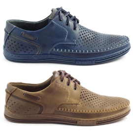 Polbut Zapatos de hombre calados J44L Pł marrón 6