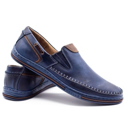 Polbut Zapatos hombre mocasines 09 azul marino 4
