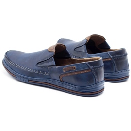 Polbut Zapatos hombre mocasines 09 azul marino 7