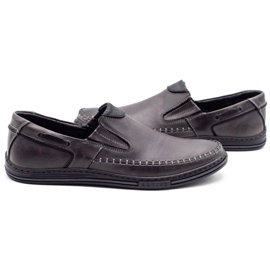 Polbut Zapatos de hombre mocasines 09 gris 5
