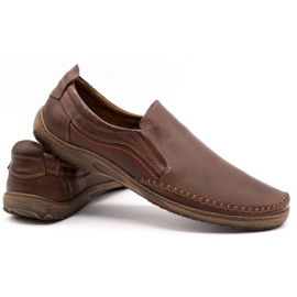 Mario Pala Mocasines Brogues para Hombre 531 Marrón 4