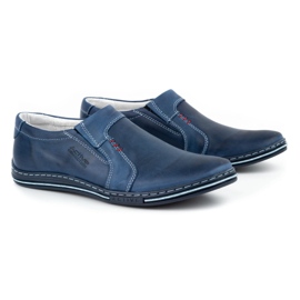 Polbut Zapato piel hombre 334 azul marino 2