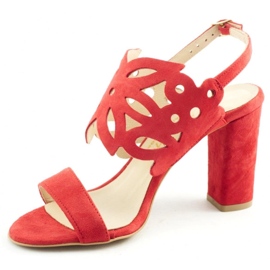 Cortesini Sandalias de mujer 02100 rojo 2