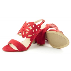 Cortesini Sandalias de mujer 02100 rojo 5