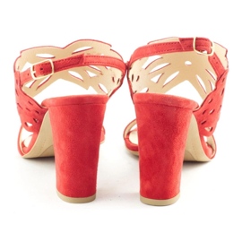 Cortesini Sandalias de mujer 02100 rojo 6