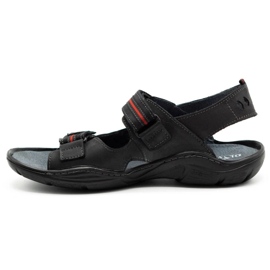 Mario Pala 448 sandalias de hombre negras negro 3