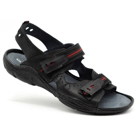 Mario Pala 448 sandalias de hombre negras negro 4