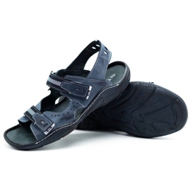 Mario Pala 448 sandalias hombre azul marino 5