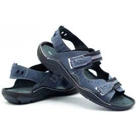 Mario Pala 448 sandalias hombre azul marino 6