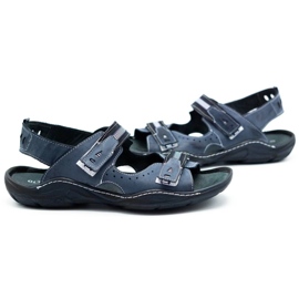 Mario Pala 448 sandalias hombre azul marino 7