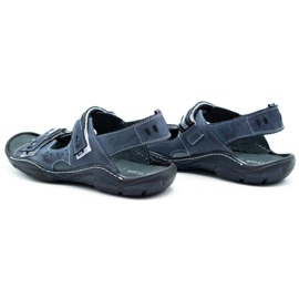 Mario Pala 448 sandalias hombre azul marino 9
