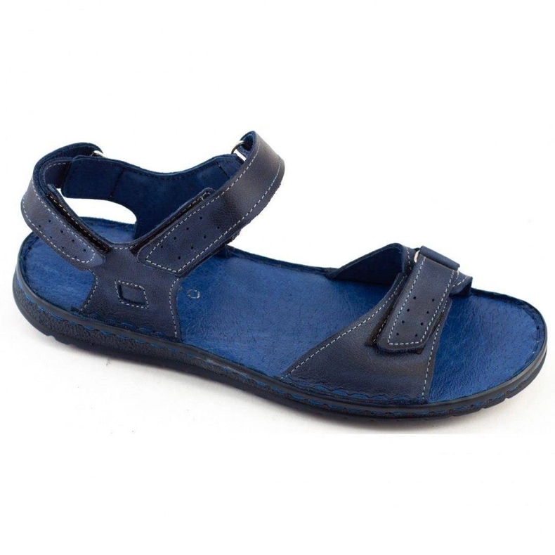 KOMODO Sandalias hombre piel 881K azul marino 1