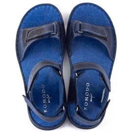 KOMODO Sandalias hombre piel 881K azul marino 6