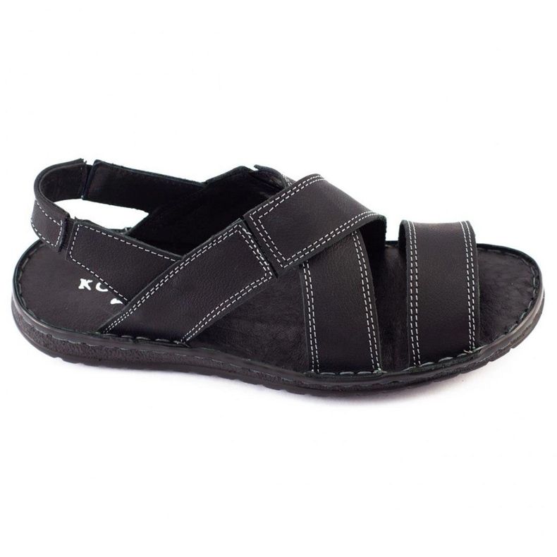 KOMODO Sandalias hombre piel negra 882K negro 2