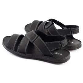 KOMODO Sandalias hombre piel negra 882K negro 7