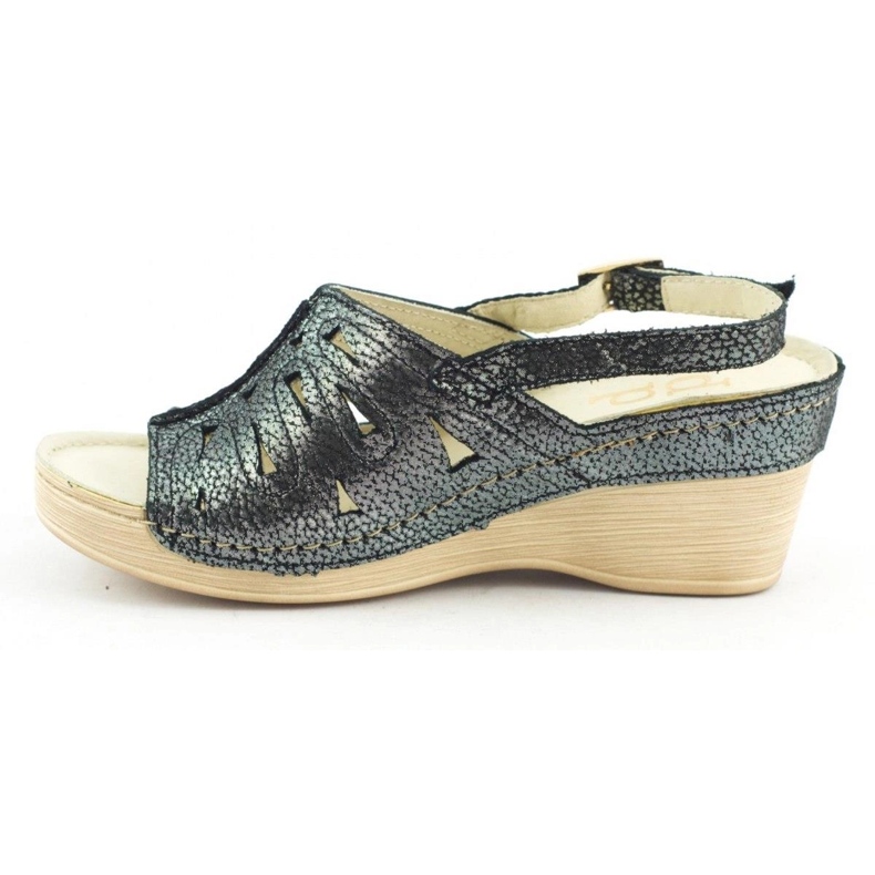 Dolce Pietro Sandalias cuña 2216 negro 1