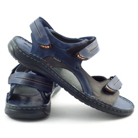 Polbut Sandalias SA04 azul marino con gris multicolor 1
