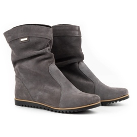 Olivier Botas de cuero cálido gris oscuro Emi 2